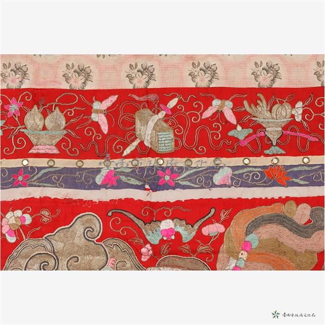 盤金獅球桌裙藏品圖，第3張