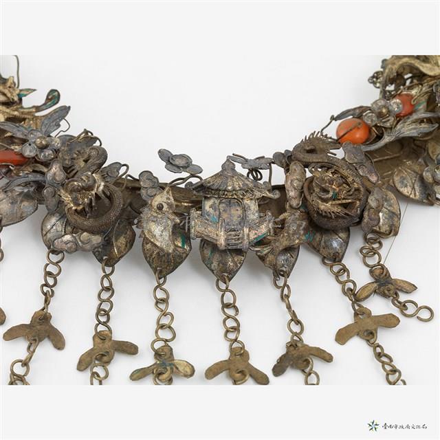 銀鳳凰髮飾藏品圖，第3張