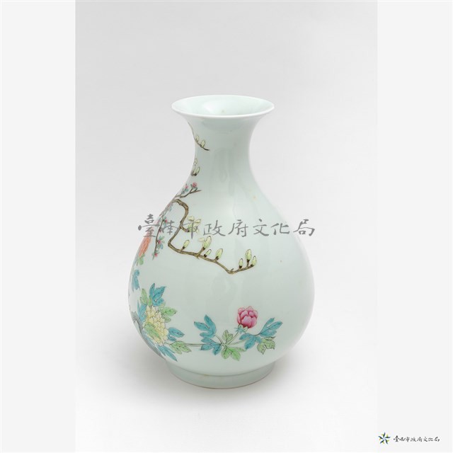 仿清粉彩牡丹玉壼春藏品圖，第3張