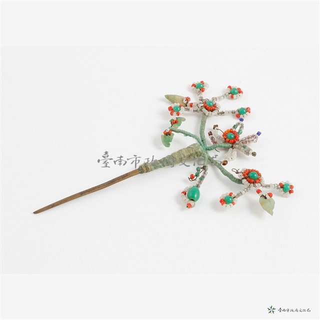 珠花銀髮簪藏品圖，第3張