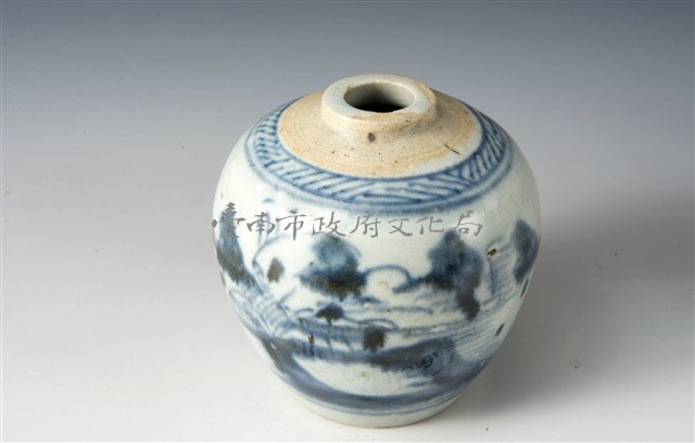 青花藥罐藏品圖，第1張