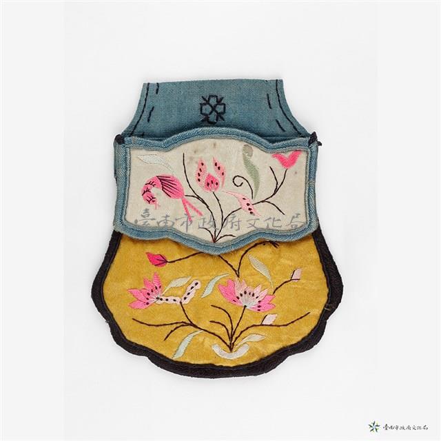 黃底花鳥紋錢包藏品圖，第1張