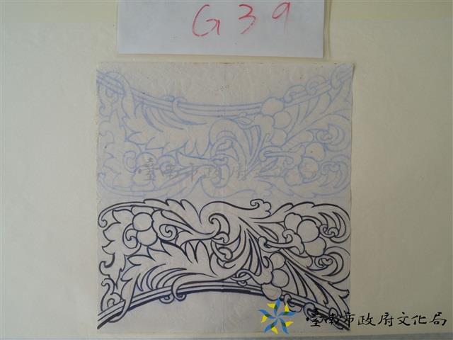 花草框束仔手繪稿藏品圖，第1張