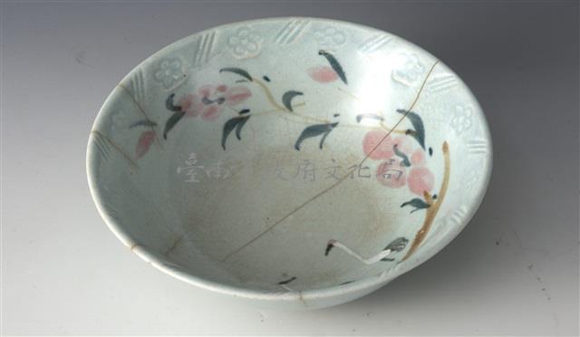 青花印花紋盤藏品圖，第1張