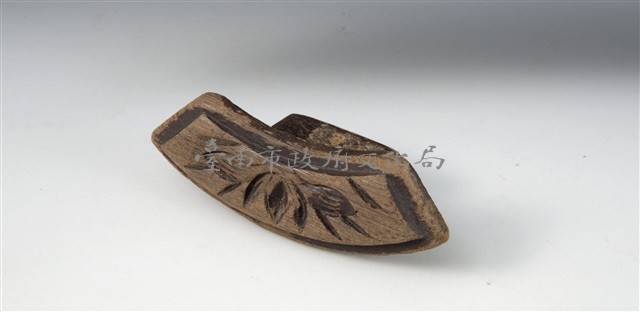 扇面板單面陰雕餅印藏品圖，第1張
