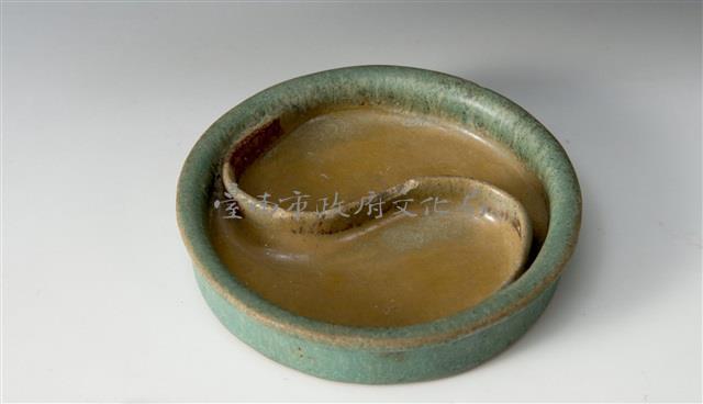 綠釉二分盤藏品圖，第1張
