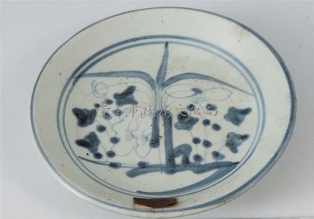 青花盤	 	藏品圖，第1張