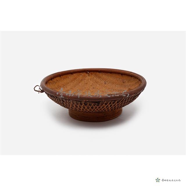 竹織花籃藏品圖，第1張