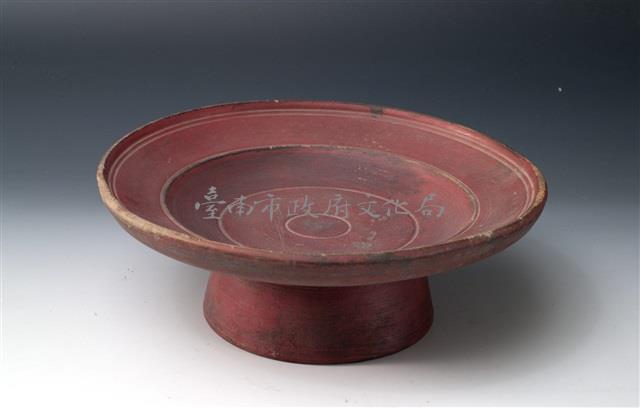 朱漆木製敬果盤藏品圖，第1張