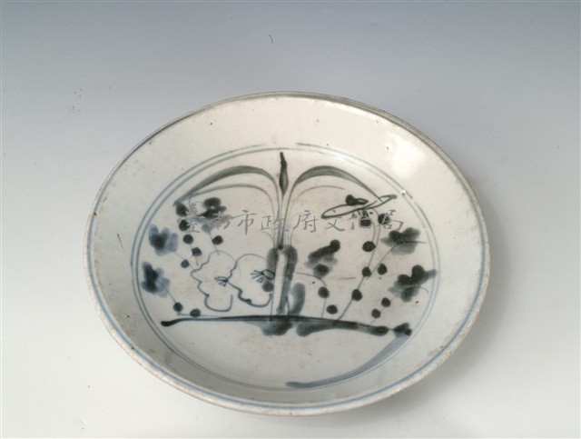 青花花草紋盤藏品圖，第1張