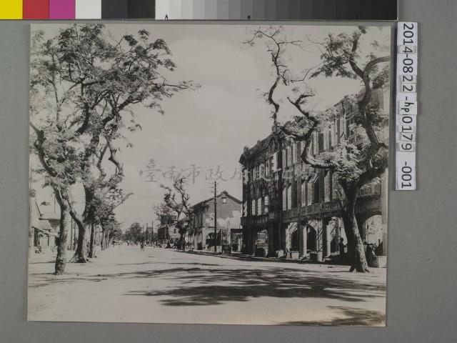 爆擊後的台南市街路－日據時大正町中山路街道圖	 	藏品圖，第1張