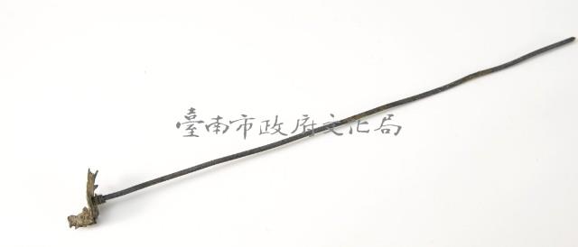 銀葉片髮簪藏品圖，第1張