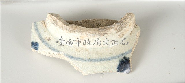 青花碗底部殘片藏品圖，第1張