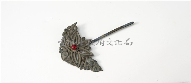 銀花草紋髮簪藏品圖，第1張