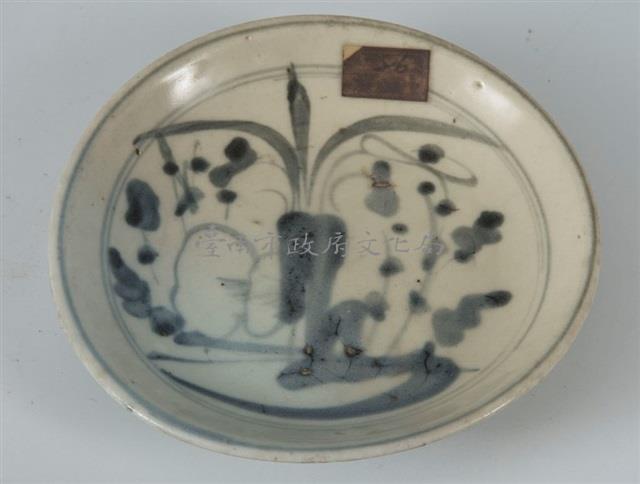 青花盤	 	藏品圖，第1張