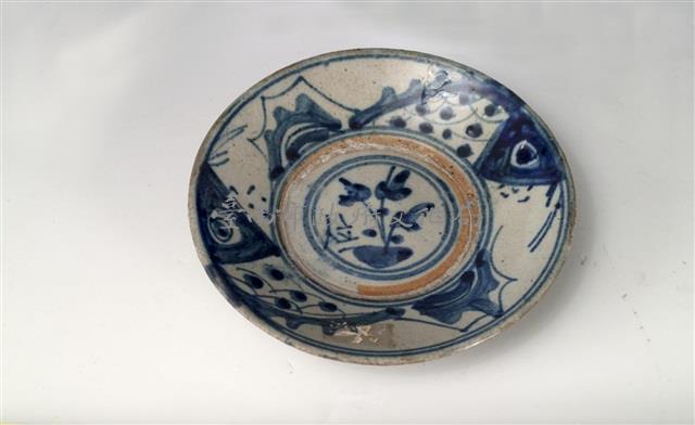 青花魚紋盤藏品圖，第1張