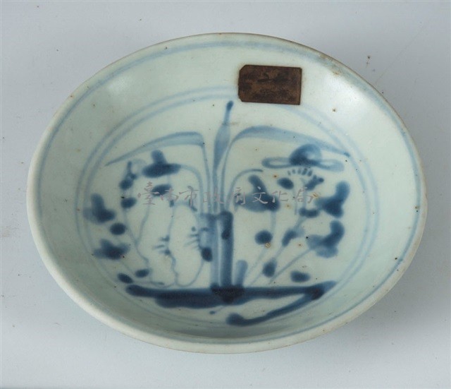 青花盤	 	藏品圖，第1張
