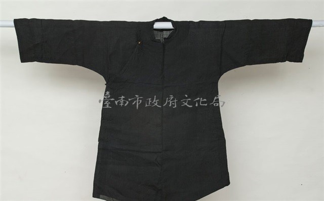 夏衣黑色女用長衫藏品圖，第2張