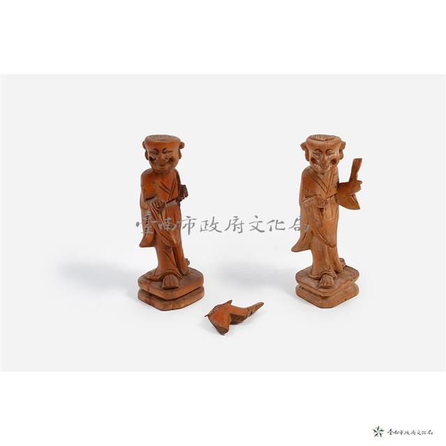 古木雕刻藏品圖，第1張