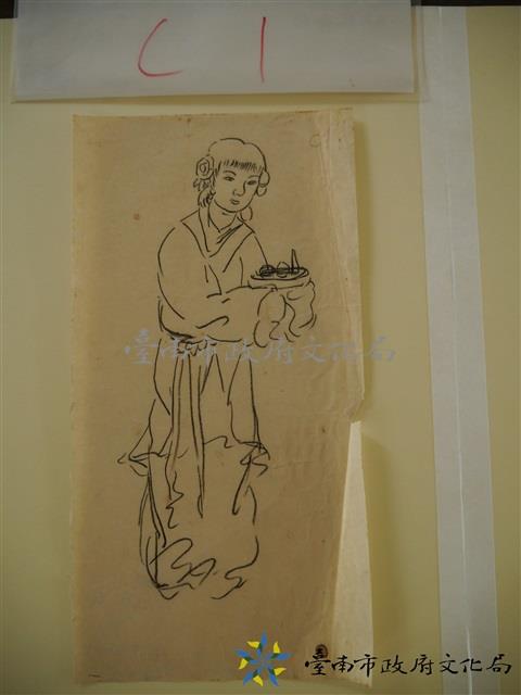 其他人士繪製的圖面(侍女)藏品圖，第1張