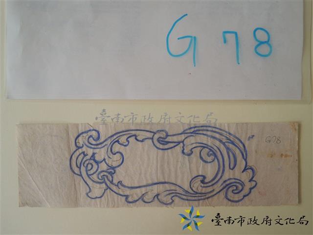 花草堵框手繪稿藏品圖，第1張