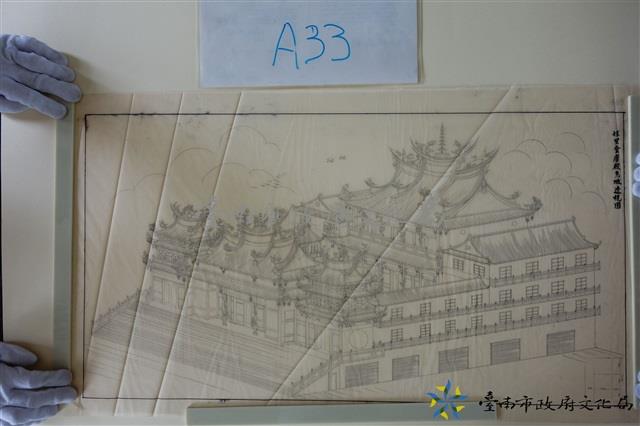 佳里金唐殿鳥瞰透視圖藏品圖，第1張