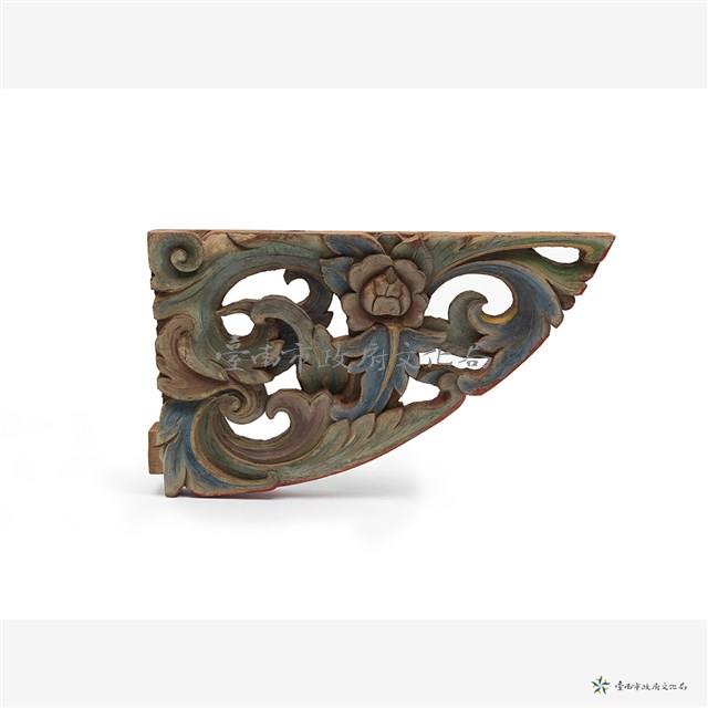 鏤刻蓮花木片1只藏品圖，第1張