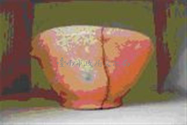 紅褐色夾砂直口帶穿平底缽藏品圖，第1張