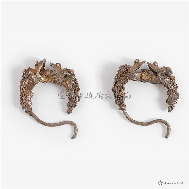 銀耳環一對藏品圖，第1張