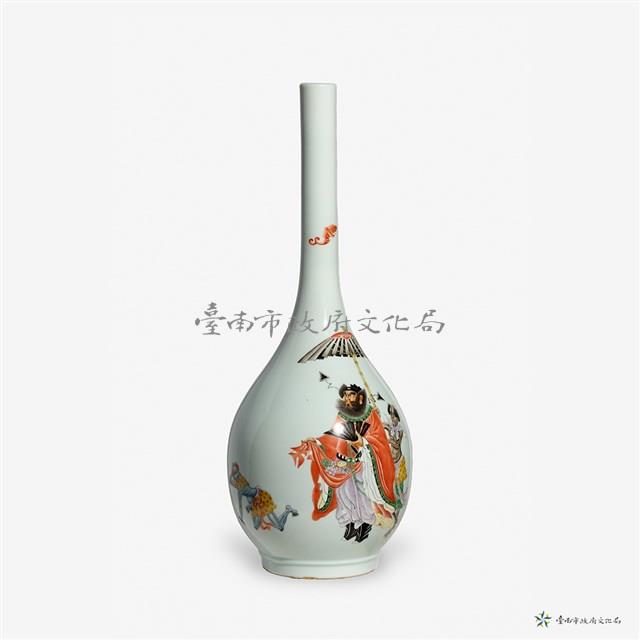 仿清乾隆粉彩鍾馗膽瓶藏品圖，第1張