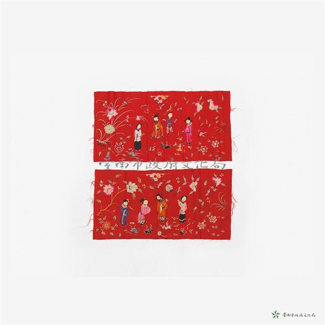 人物花鳥繡片藏品圖，第1張