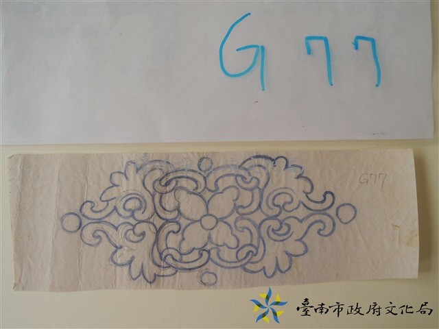 花草堵框手繪稿藏品圖，第1張
