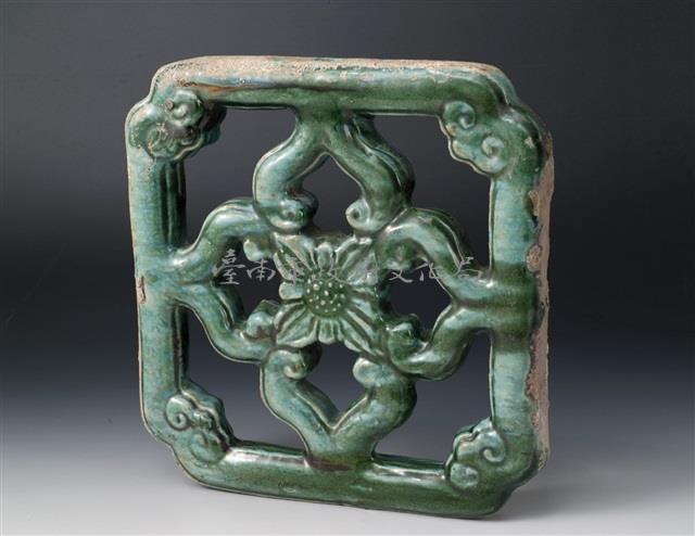 綠釉花磚藏品圖，第1張