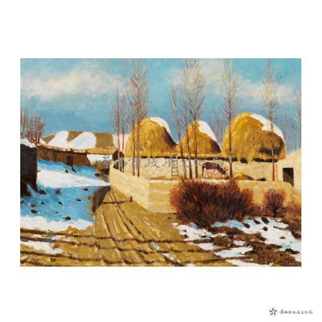 白楊溝農家雪景藏品圖，第1張
