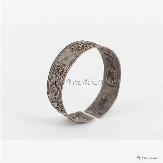 馬紋芭蕉銀手鐲藏品圖，第4張