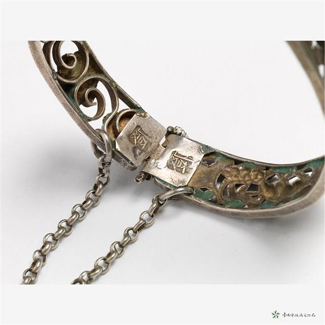 松鼠葡萄銀鐲藏品圖，第4張