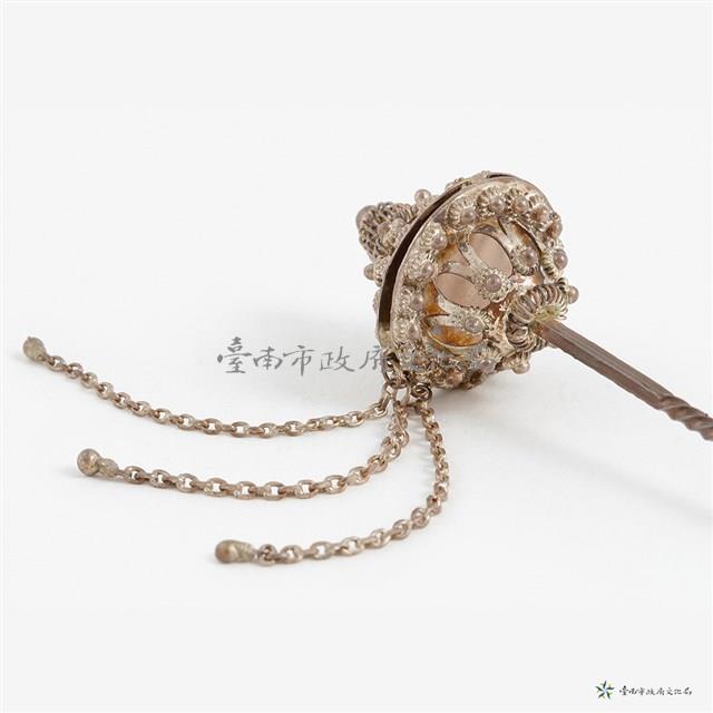 銀鏤空雕花髮簪藏品圖，第4張