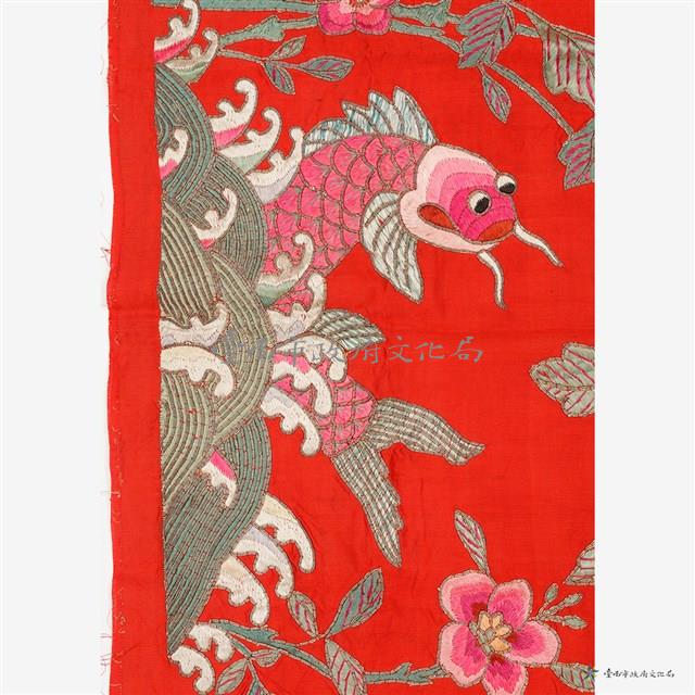 鯉魚牡丹綵繡藏品圖，第4張