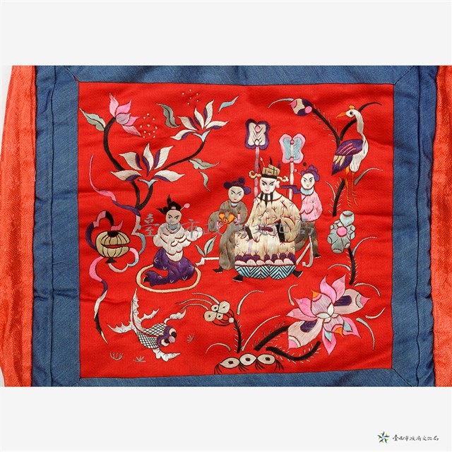 人物花鳥枕頭藏品圖，第5張