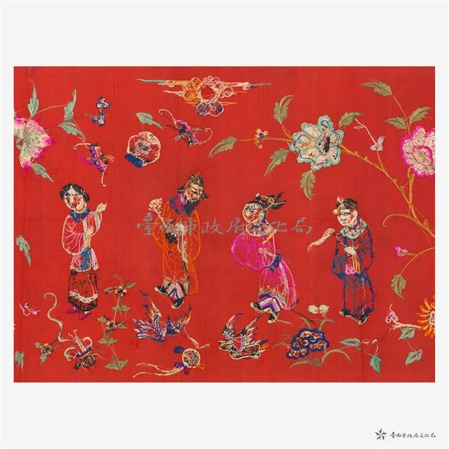 人物花鳥繡片藏品圖，第5張