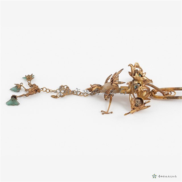 銀花鳥髮釵藏品圖，第5張