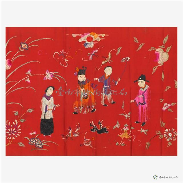 人物花鳥繡片藏品圖，第9張