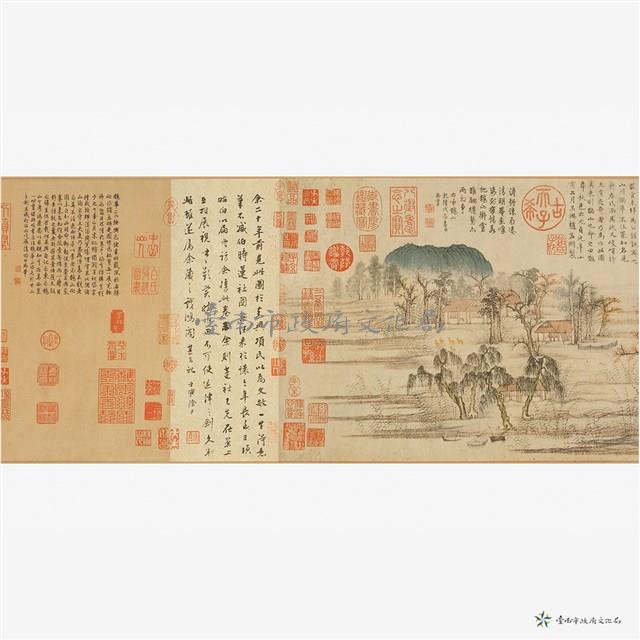 仿元趙孟頫鵲華秋色圖藏品圖，第9張