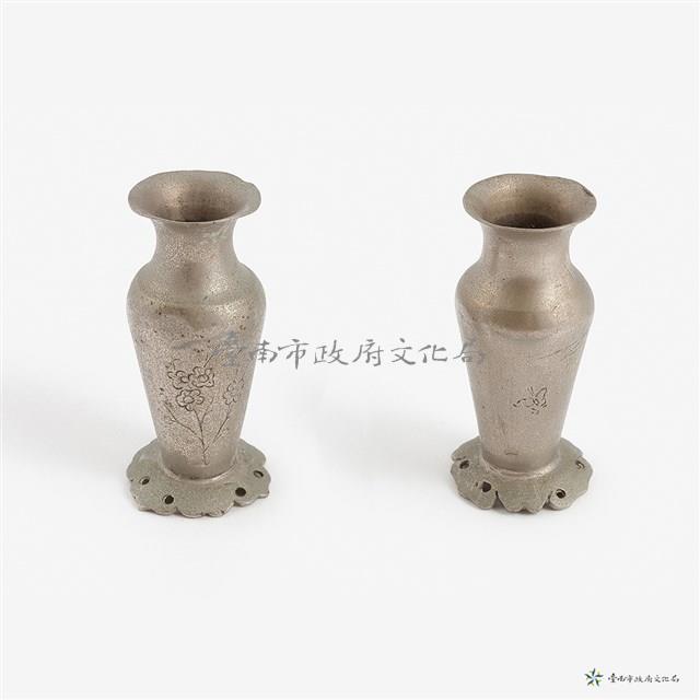 銀花瓶一對藏品圖，第2張