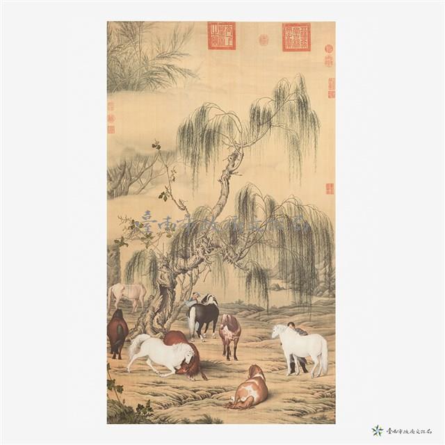 仿清郎世寧八駿圖藏品圖，第2張