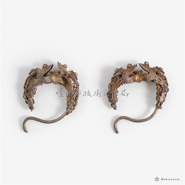 銀耳環一對藏品圖，第2張