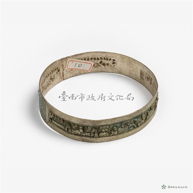 花草纏枝銀手鐲藏品圖，第2張