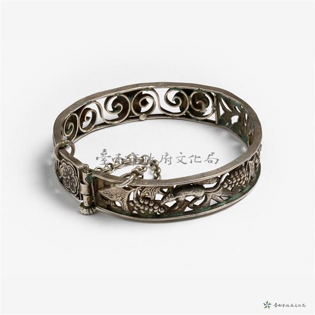 松鼠葡萄銀鐲藏品圖，第2張