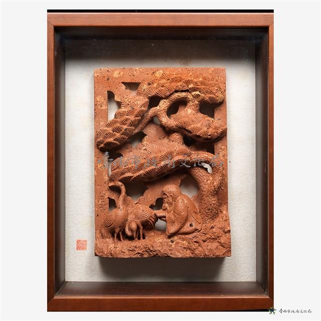 磚雕作品-松藏品圖，第2張