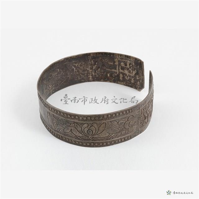 銀花卉手鐲藏品圖，第2張